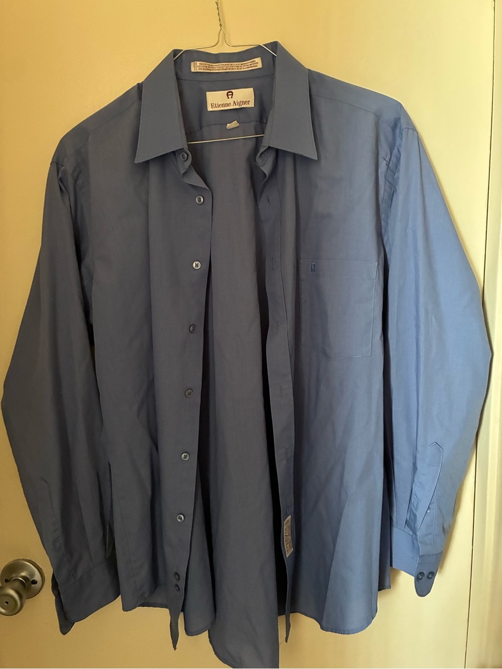 Etienne Aigner Men's Dress Shirt - Blue